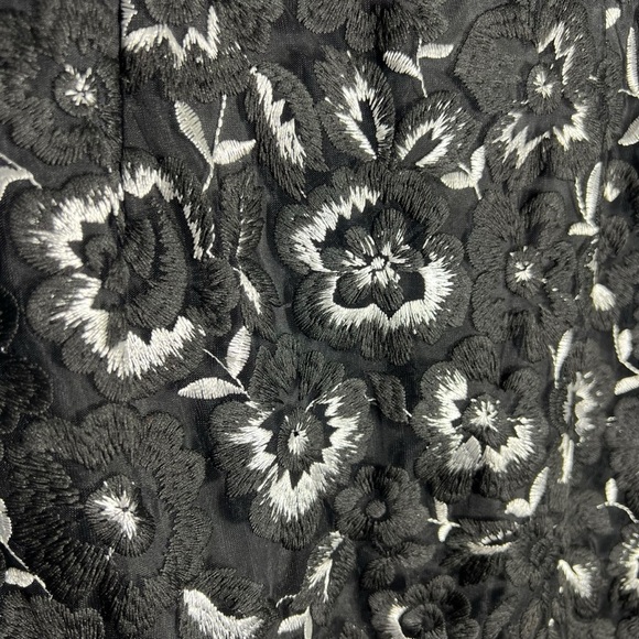 Aidan by Aidan Mattox Lace Embroidered Floral Halter Maxi Gown, US 10 - Picture 8 of 15